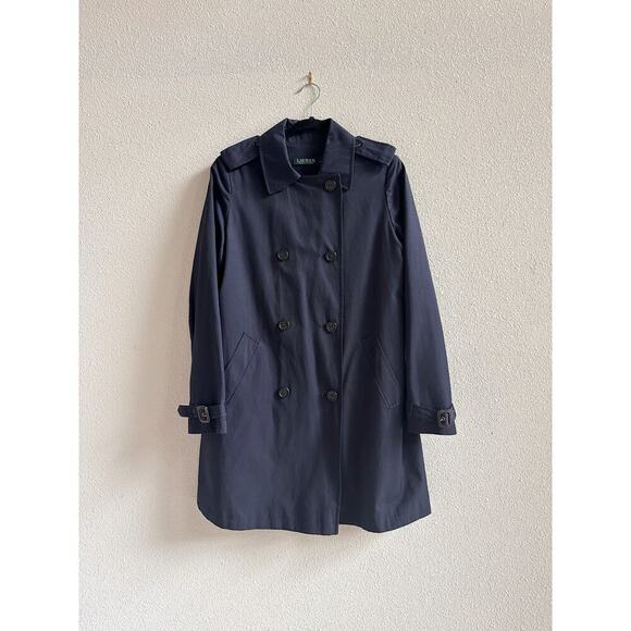 Lauren Ralph Lauren Double-Brested Trench Coat Women's Size Small - Picture 1 of 4